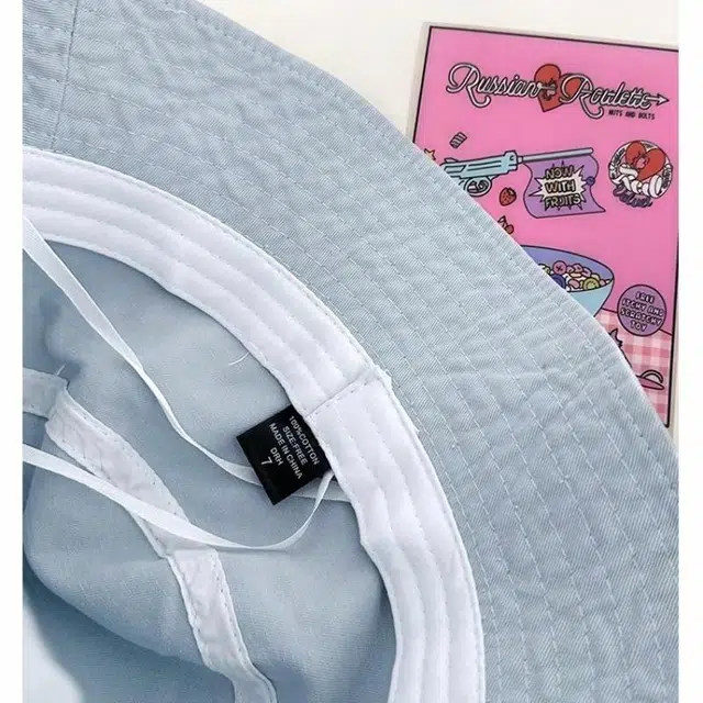 优莲茵 韩系甜美可爱小熊 春夏季百搭盆帽大头围显脸小防晒遮阳 糖果色甜妹出游帽 棉 渔夫帽 女款