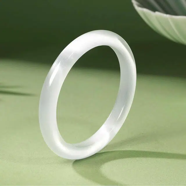 匠锁心玉 白月光 一步一响 新中式 国潮古风 轻奢高级 极简风 清冷感 时尚通勤 古风典雅 旗袍汉服  猫眼#好运 琉璃 手镯 女款