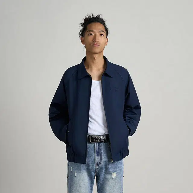 华人青年 美式复古老干部休闲夹克 男女同款