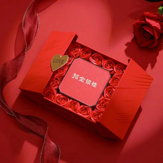 招金银楼 莫比乌斯环 新中式国风简约百搭轻奢小众设计高级感金手饰 气质百搭个性温柔优雅日常通勤穿搭 足金 按克计价 黄金戒指 女款