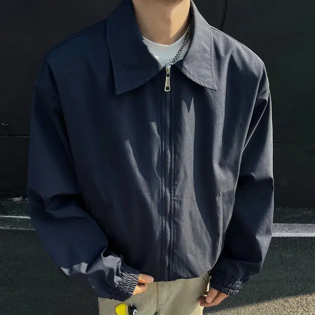 徐太浪 美式工装复古纯色翻领教练潮流百搭挺括夹克外套 男女同款
