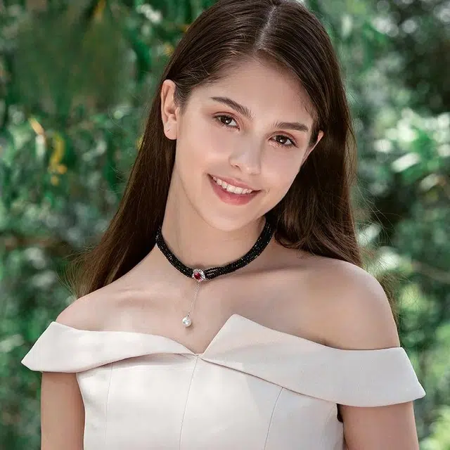 兰盈 花朵锁骨链轻奢小众 人造水晶 项链 女款