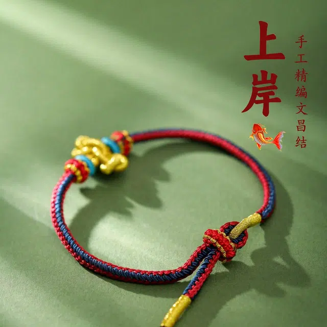 本木 本木 蛇化龙绳前程似锦 学业顺利守护转运净化霉运进宝时来运转好运八方来财小众高级寓意好#好运 棉麻 手链 男女同款情侣款