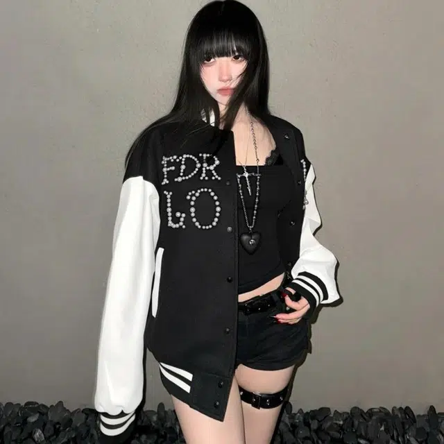 物质公式  重磅珍珠字母标语工艺设计感美式高街复古潮牌风宽松百搭休闲质感潮流痞帅运动个性棒球服 男女同款