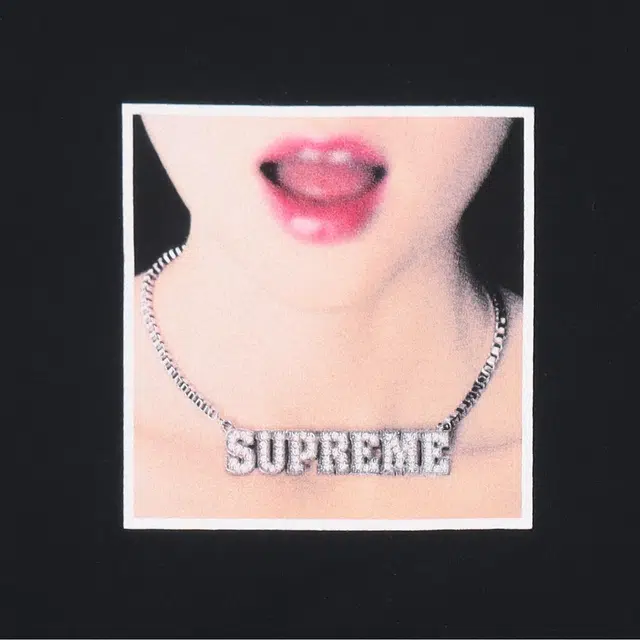 Supreme SS18 Necklace Tee Black T