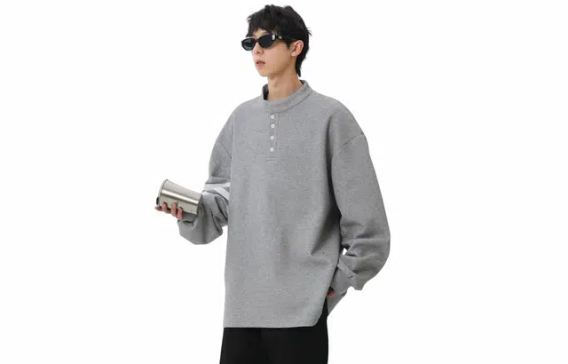 木林森 休闲套头纯色长袖卫衣 男女同款