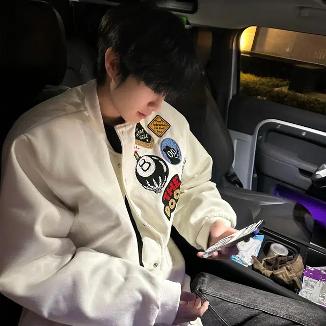 物质公式  重磅美式街头徽章趣味图案万针字母刺绣撞色拼接质感氛围感痞帅潮流高级感休闲宽松百搭棒球服 男女同款