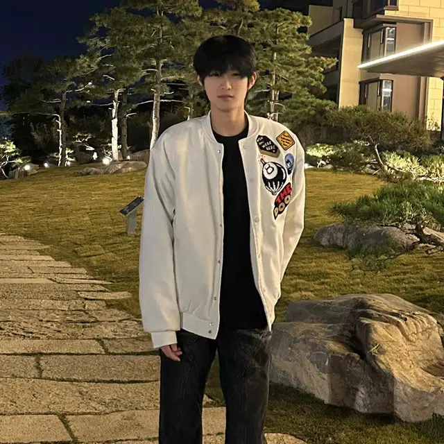 物质公式  重磅美式街头徽章趣味图案万针字母刺绣撞色拼接质感氛围感痞帅潮流高级感休闲宽松百搭棒球服 男女同款