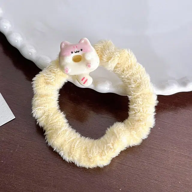 前方大荒野 粉粉猫咪发带软萌可爱小猫猫萌趣小清新俏皮灵动卡通风格小清新甜美温柔迷人简约小众设计日常百搭 树脂 发圈 女款