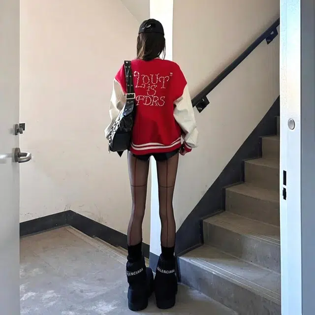 物质公式  美式复古重磅珍珠字母工艺高级感宽松百搭休闲潮流痞帅运动个性棒球服 男女同款