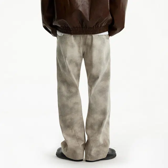 惊浪 美拉德高街直筒百搭解构纯色休闲裤 男款