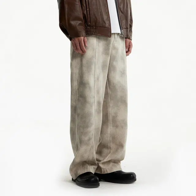 惊浪 美拉德高街直筒百搭解构纯色休闲裤 男款