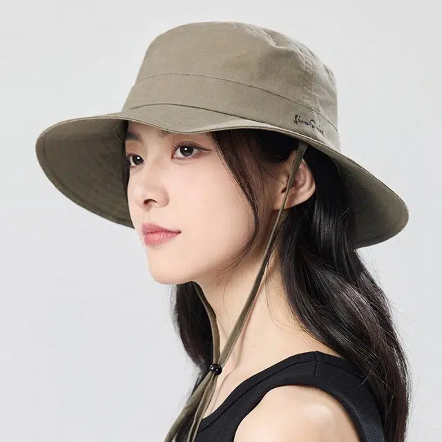 【环保棉麻】 玖慕 大檐遮阳透气户外露营登山 棉 渔夫帽 男女同款情侣款