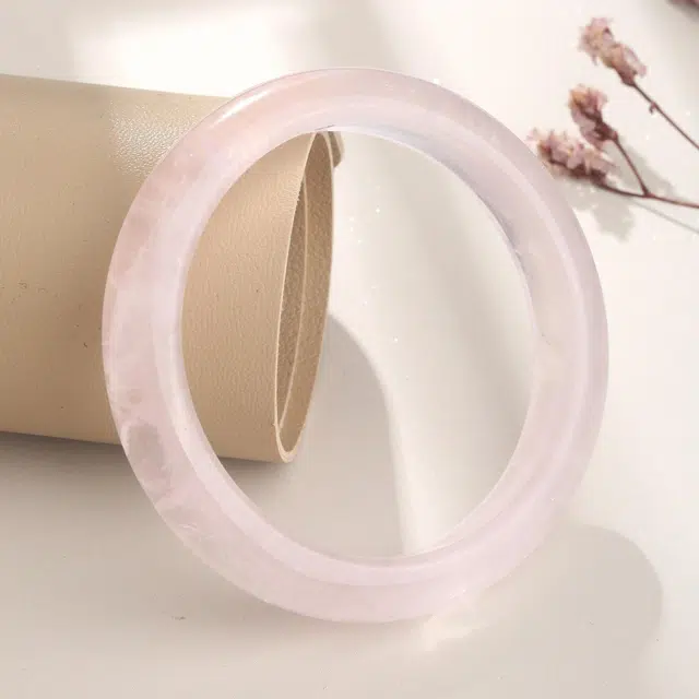 【透亮粉晶】 老凤祥 樱花淡粉 温柔晶石 桃花转运早日脱单 新中式精致古风透亮樱花粉 百搭高级感轻奢#好运天然 粉水晶 手镯 女款