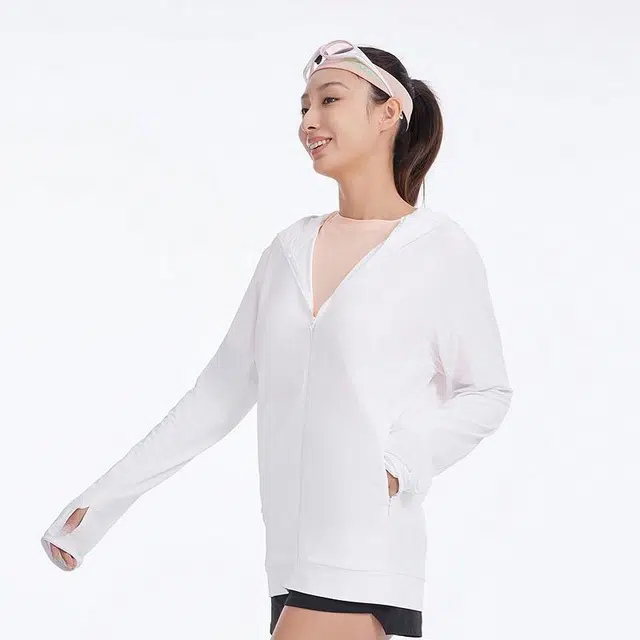 美特斯邦威 开衫简洁纯色休闲 防紫外线防晒服 男女同款