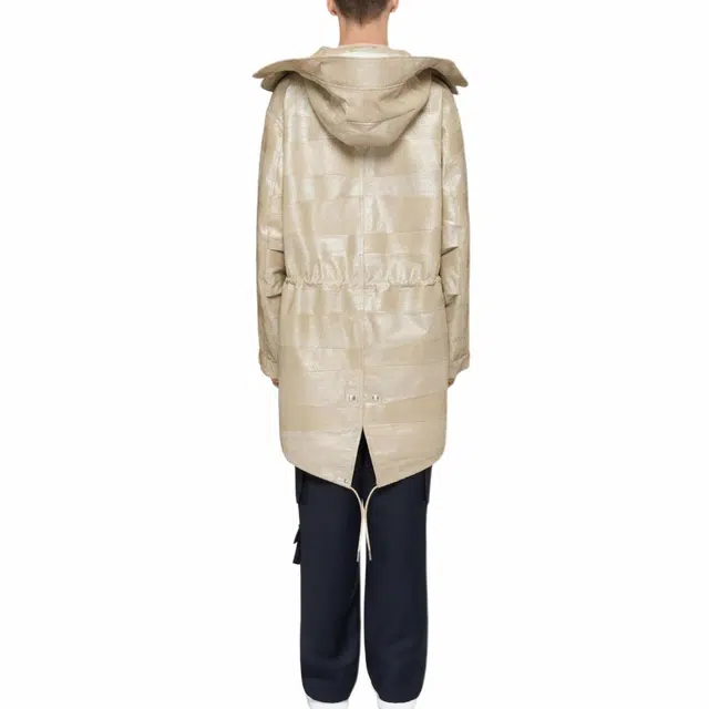 纪梵希 立领拉链长袖派克服 男款 象牙色