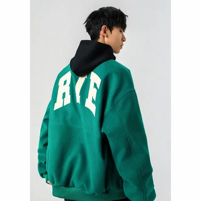 佐菲利  美式高街字母潮牌长袖宽松舒适百搭棒球服 男女同款