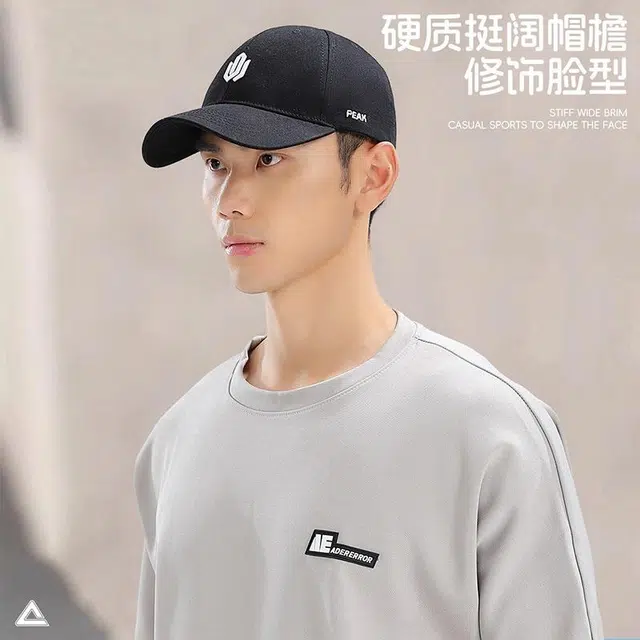 匹克 经典简约运动休闲 棉 鸭舌帽 男女同款情侣款