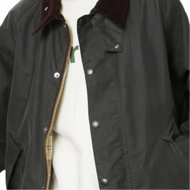 Barbour Waxed Short Jacket Green