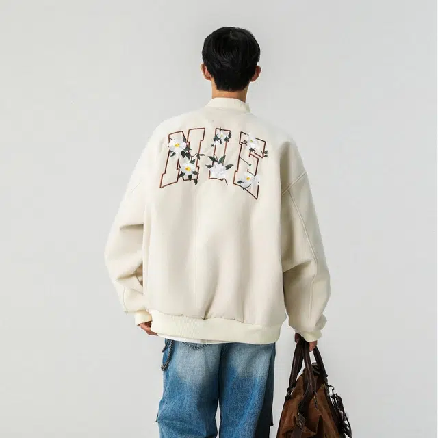 佐菲利  美式潮牌复古山茶花刺绣字母宽松百搭棒球服 男女同款