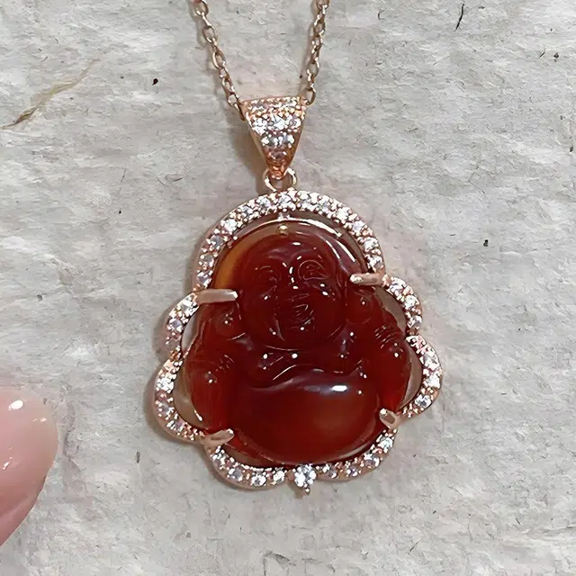 七小匠 转运冰透靓丽 复古国风 玛瑙 项链 男女同款情侣款