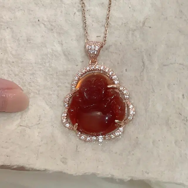 七小匠 转运冰透靓丽 复古国风 玛瑙 项链 男女同款情侣款