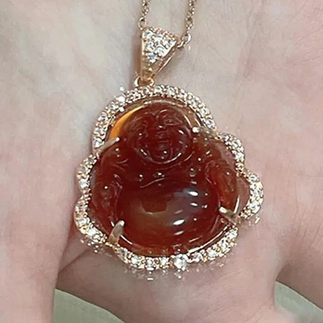 七小匠 转运冰透靓丽 复古国风 玛瑙 项链 男女同款情侣款