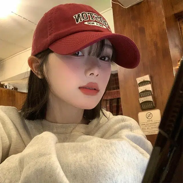 木林森 美式复古字母刺绣户外出行防晒遮阳休闲百搭软顶大头围显脸小 棉 鸭舌帽 男女同款情侣款