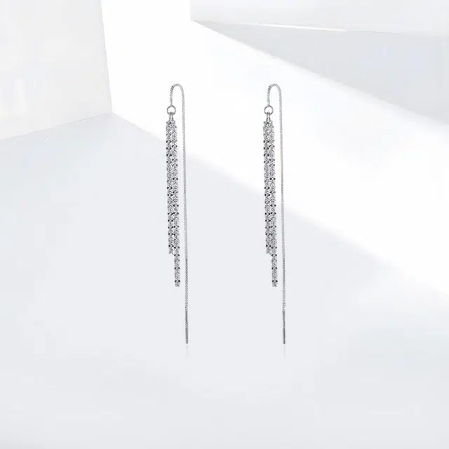 饰伴 皓影流苏 新中式国潮轻奢小众设计日常通勤百搭 气质温柔大方 通勤百搭 合金 耳环 男女同款情侣款