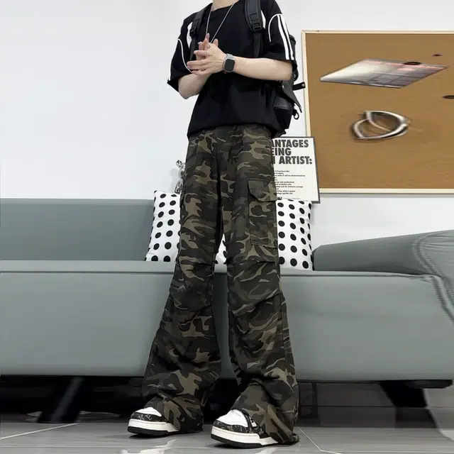 UPXIW Buggy Jeans Camo