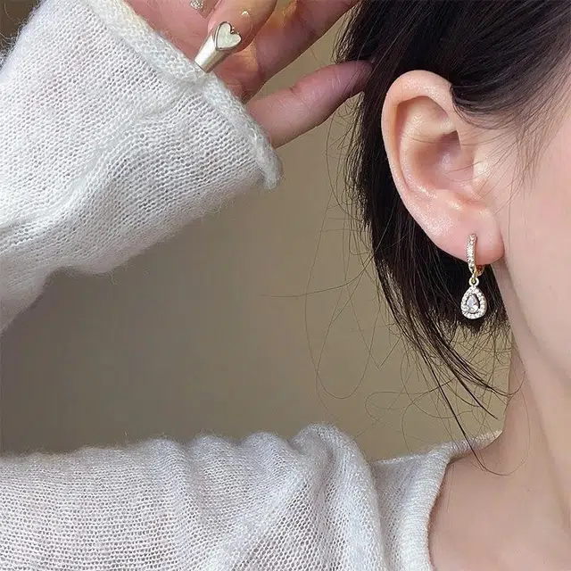 彤彤兔 法式高级感轻奢复古 合金 耳环 女款