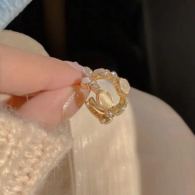 彤彤兔 韩系小众高级感简约 合金 耳环 女款