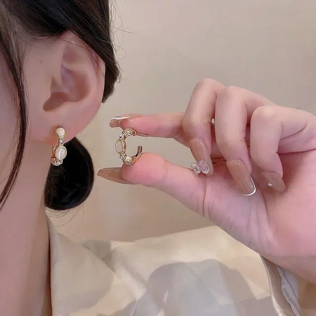 彤彤兔 韩系小众高级感简约 合金 耳环 女款
