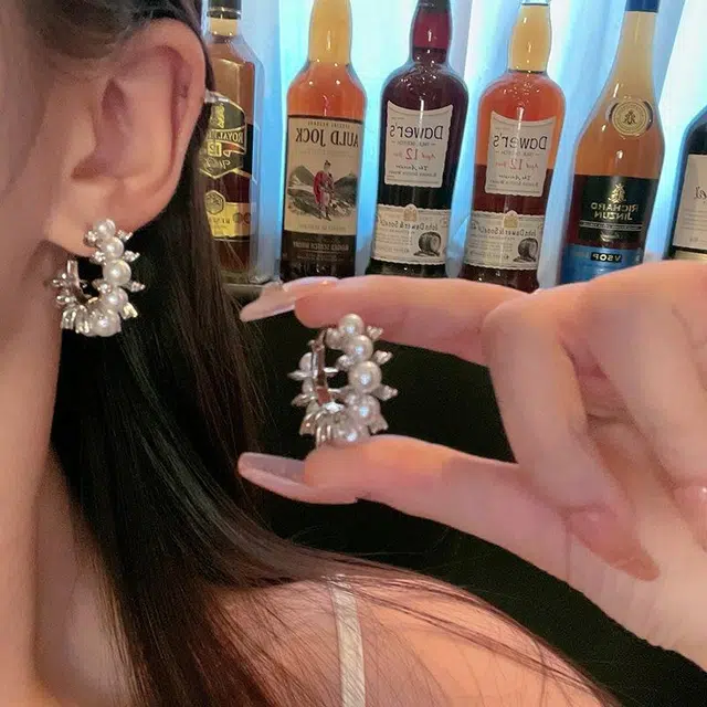 彤彤兔 高级感气质百搭 合金 耳环 女款