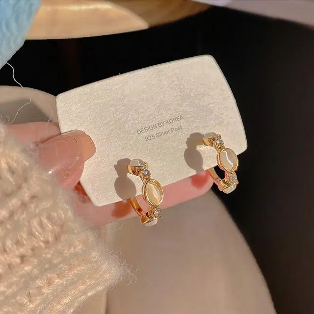 彤彤兔 韩系小众高级感简约 合金 耳环 女款