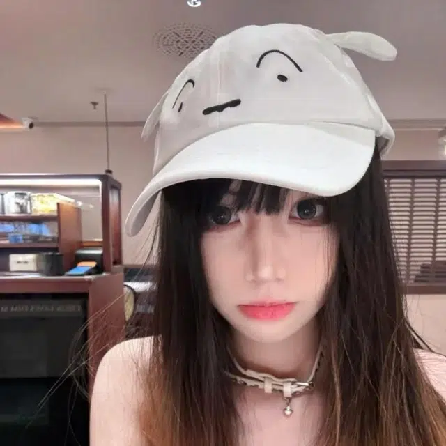 【软萌小白 通勤百搭】 攸委 可爱搞怪小猪鸭舌帽 卡通立体遮阳防晒帽子 棉 大头围显脸小宽檐 男女同款情侣款