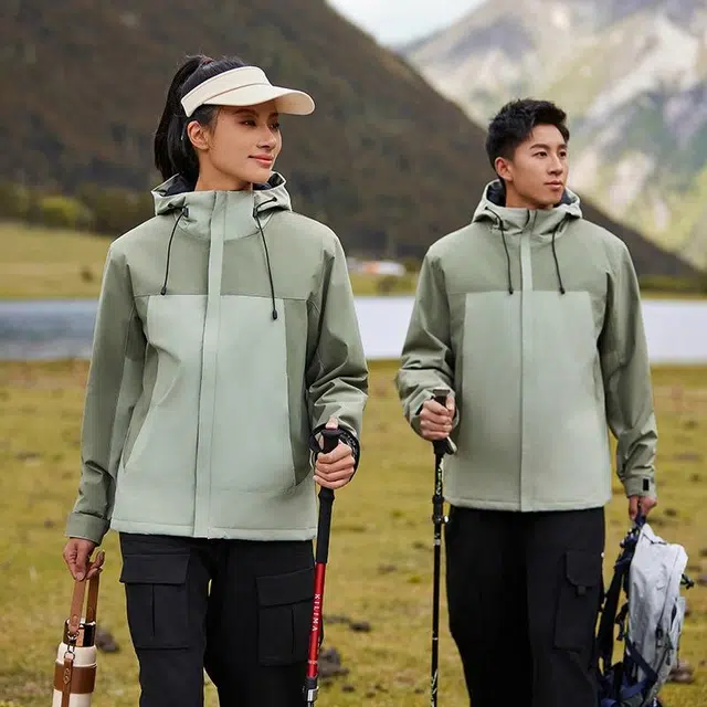 雅鹿  秋冬季户外情侣棉服石墨烯加绒加厚  防水防风保暖冲锋衣 男女同款