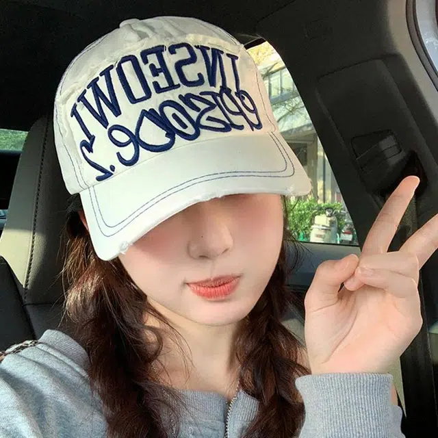 雅鹿优选 美式复古简约字母刺绣户外运动防晒遮阳街头嘻哈休闲百搭大头围显脸小 棉 鸭舌帽 男女同款情侣款