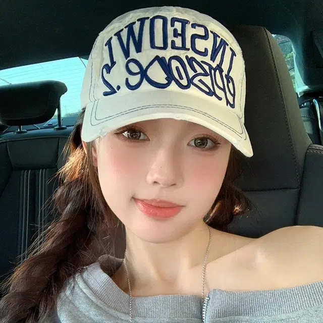 雅鹿优选 美式复古简约字母刺绣户外运动防晒遮阳街头嘻哈休闲百搭大头围显脸小 棉 鸭舌帽 男女同款情侣款