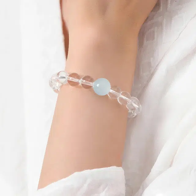 挚爱永恒 高级仙气清冷高级感 透亮灵性 水晶 手串 男女同款情侣款