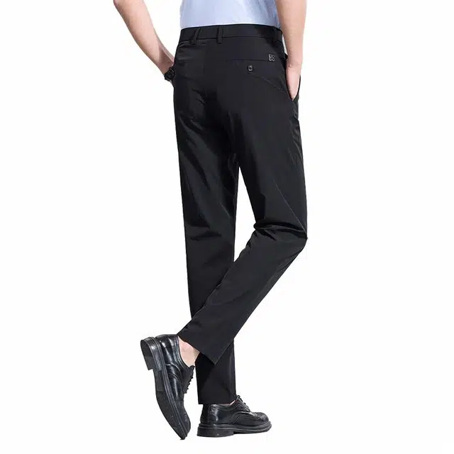 红豆 凉感防晒透气纯色轻商务直筒休闲裤 男款