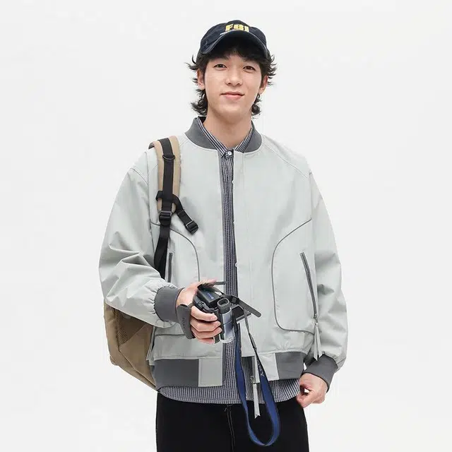 雅鹿 春季潮流棒球领夹克外套男时尚休闲百搭帅气春装上衣服夹克 男女同款