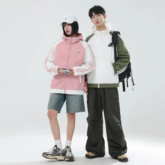 稻草人 防紫外线连帽透气防晒服 男女同款