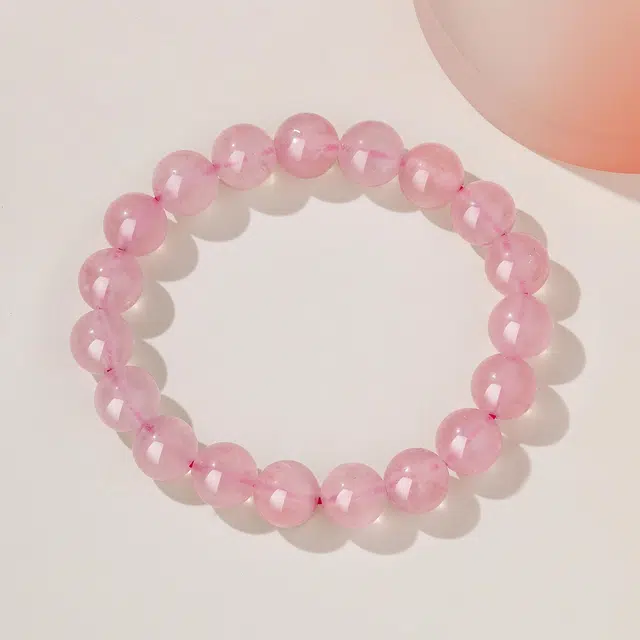 老凤祥 桃运绯然 新中式转运上岸粉晶珠串手饰 招桃花好运 小众简约高级设计感甜美可爱 粉水晶 手串 女款