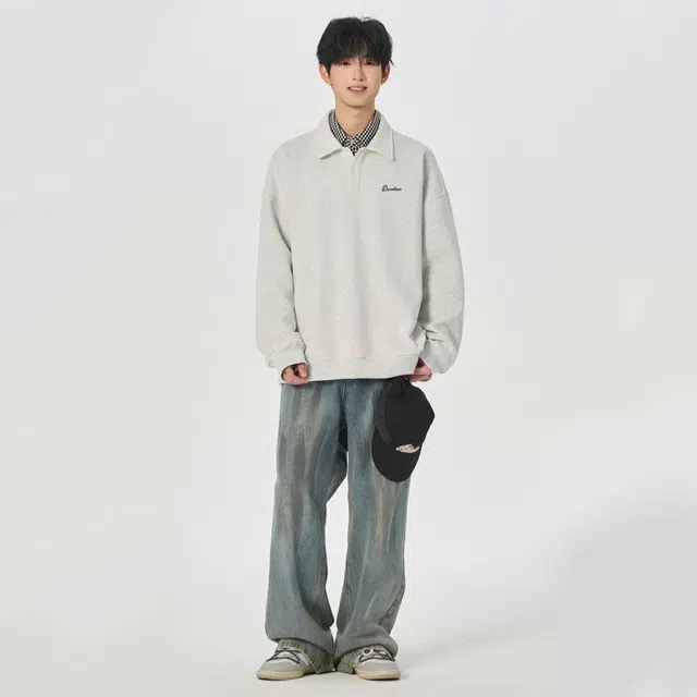 萌芽熊 美式复古高街品牌字母宽松运动休闲日常通勤时尚百搭落肩长袖卫衣 男女同款