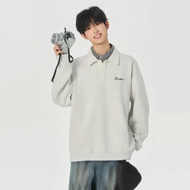 萌芽熊 美式复古高街品牌字母宽松运动休闲日常通勤时尚百搭落肩长袖卫衣 男女同款