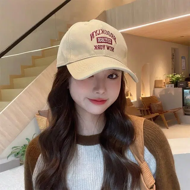 佐闯 春夏美式英文刺绣防嗮遮阳户外百搭显脸小 棉 鸭舌帽 女款