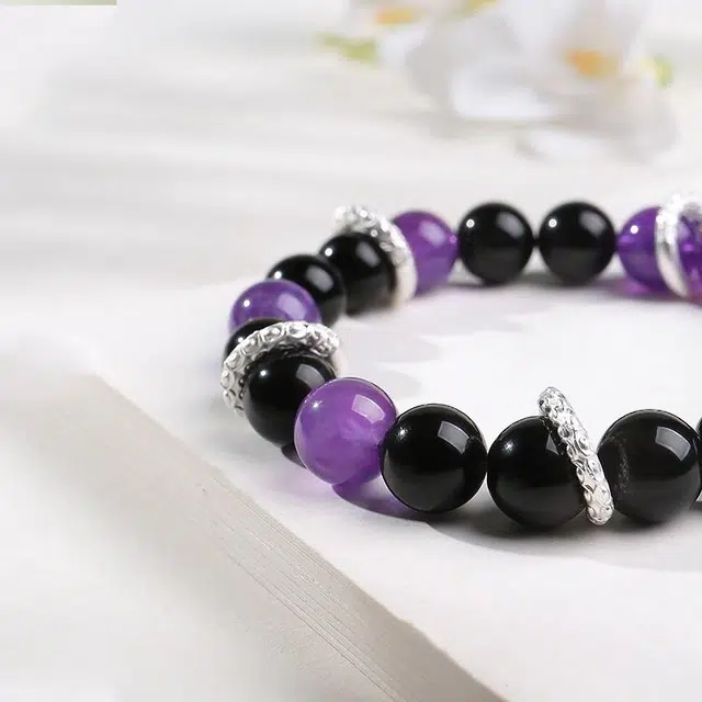 印象眸 【前途似锦 学业上岸】 新中式九紫离火紫气东来气质高级感本命年转运接好运 礼盒包装#好运 水晶 手串 女款