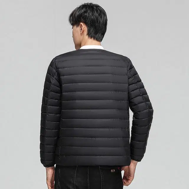 雅鹿 轻薄内胆纯色百搭羽绒服 男款
