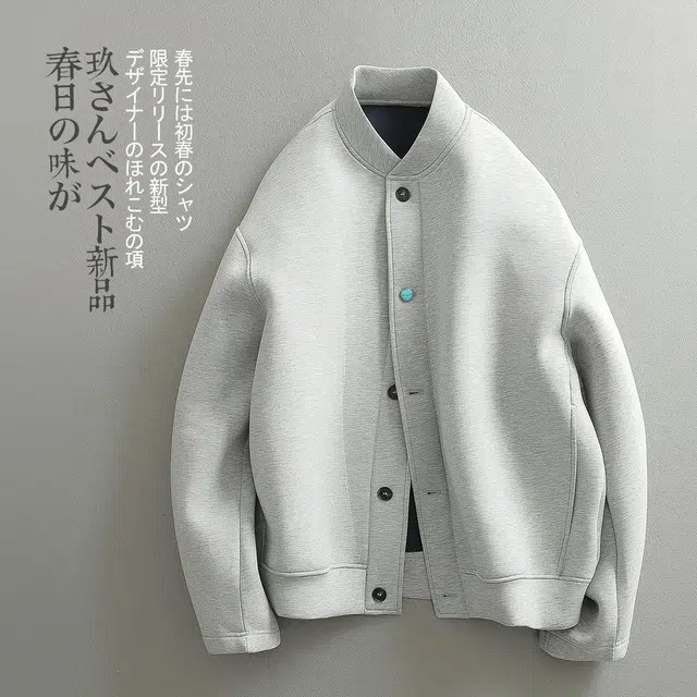 见川 极简纯色百搭夹克外套 男款